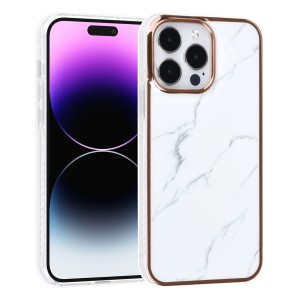 UNIQ iPhone 14 Pro Max Hülle Case Cover TPU Silikon Marmor Weiß