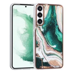 UNIQ Samsung S22 Case Cover Silicone Marble Green