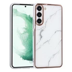 UNIQ Samsung S22 Case Cover Silicone Marble White