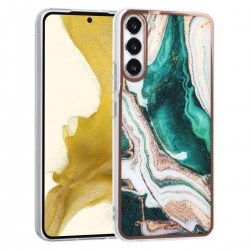 UNIQ Samsung S22 Plus Case Cover Silicone Marble Green