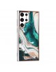UNIQ Samsung S22 Ultra Case Cover Silicone Marble Green