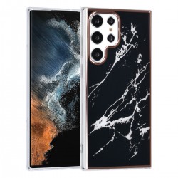 UNIQ Samsung S22 Ultra Case Cover Silicone Marble Black