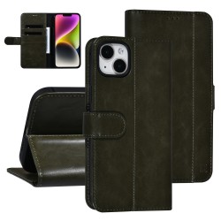 UNIQ iPhone 14 Plus Mobile Phone Book Case Card Holder Dark Green