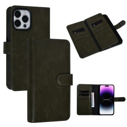 UNIQ iPhone 14 Pro Max Mobile Phone Book Case 9 Card Holder Dark Green