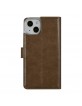UNIQ iPhone 14 Mobile Phone Case Book Cover Magnetic Brown