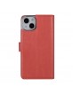 UNIQ iPhone 14 Mobile Phone Case Book Cover Magnetic Light Red