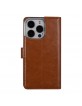 UNIQ iPhone 14 Pro Mobile Phone Case Book Cover Magnetic Light Brown