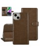 UNIQ iPhone 14 Plus Mobile Phone Case Book Cover Magnetic Brown