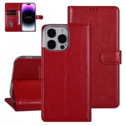UNIQ iPhone 14 Pro Max Mobile Phone Case Book Cover Magnetic Red