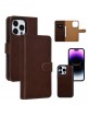 UNIQ iPhone 14 Pro wallet book mobile phone case + cover 2in1 brown