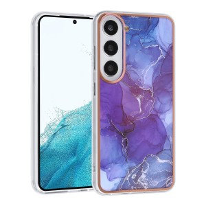 UNIQ Samsung S23 Case Cover TPU Marble Purple