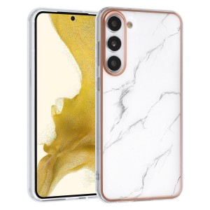 UNIQ Samsung S23 Plus Case Cover Silicone Marble White
