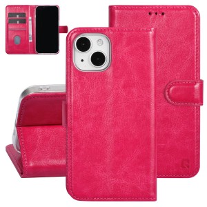 UNIQ iPhone 15 mobile phone case book cover pink