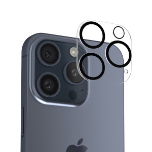 Kameraschutz iPhone 15 Pro Lens Glas 9H Objektiv Transparent