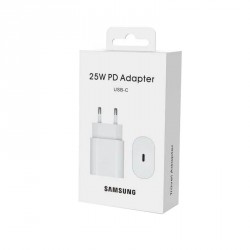Samsung Schnellladegerät 25 W USB Type C Weiß ohne Kabel