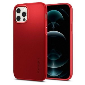 Spigen iPhone 12 / 12 Pro Thin Fit Case Cover Hülle Rot